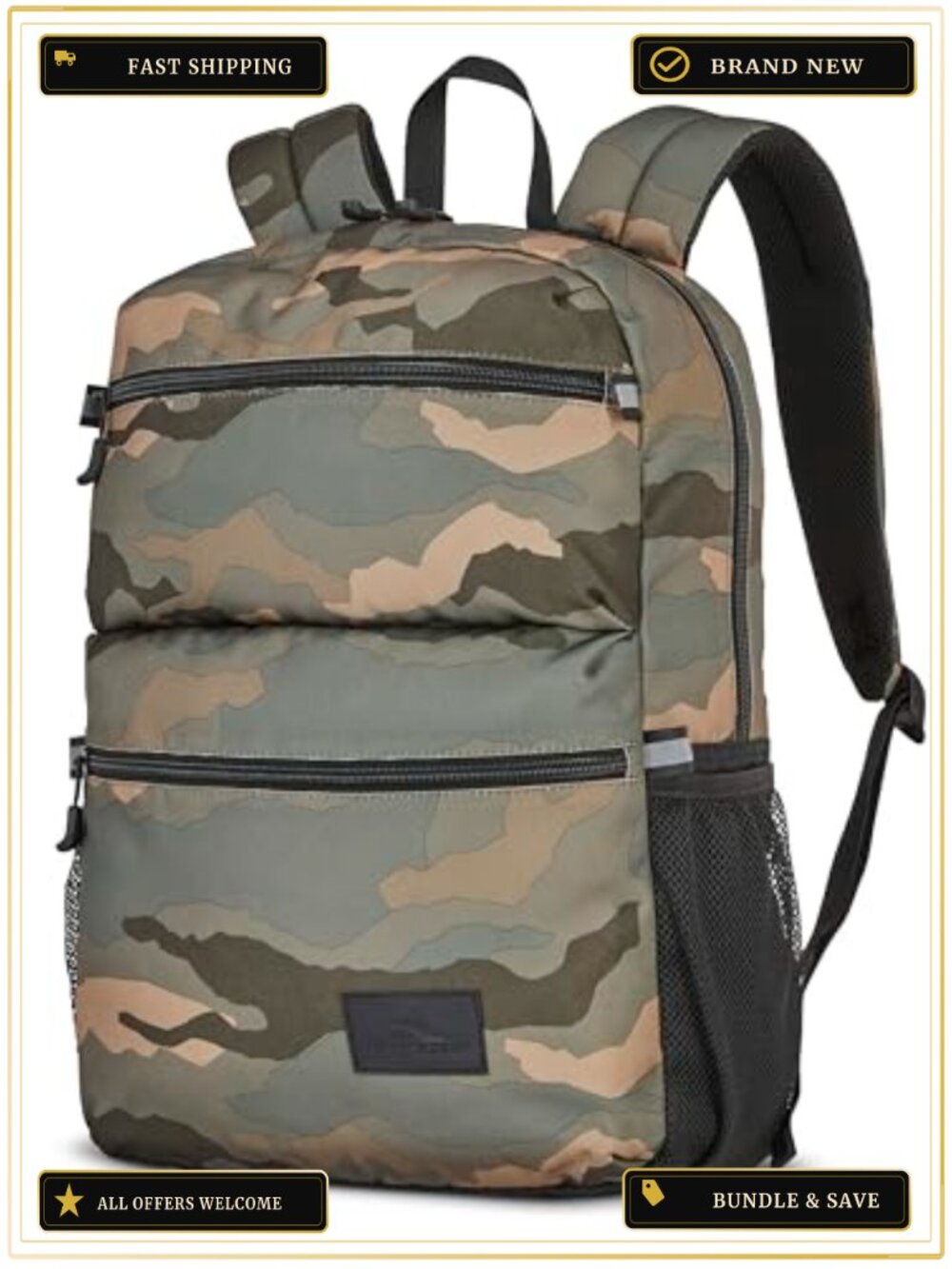 High Sierra Everclass Laptop Backpack with 360° Reflectivity, Fits 15.6" Laptop